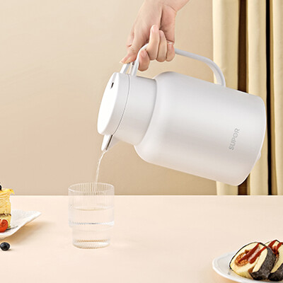 苏泊尔 玻璃内胆保温壶1.45L·墨黑/月白/绛红 KC145GJ50