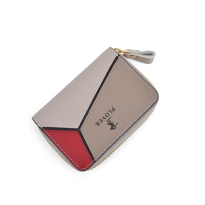 啄木鸟 PLOVER多功能女款风琴卡包GD5270-KH 拼色 10*7*2CM