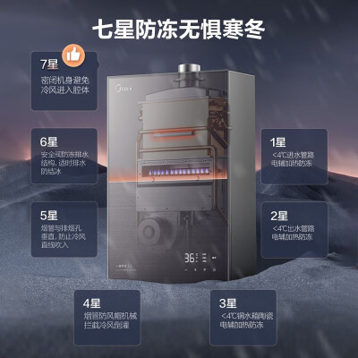 美的16L燃气热水器M9pro下置风机恒温增压评测说真相（美的燃气热水器出现e5怎么处理）-图片4