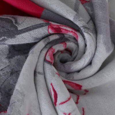 艾丝雅兰 A-DZ601-2 主题文化定织围巾披肩 花开富贵 30x180cm