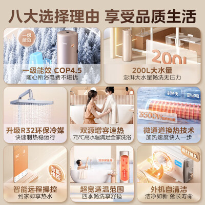 美的空气能热水器200升评测说真相（美的空气能热水器不加热了怎么回事）
