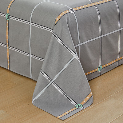 路易卡罗（LOUIS.KELLOG）纯棉磨毛四件套-定格-灰 LK-6323 200 x 230 cm