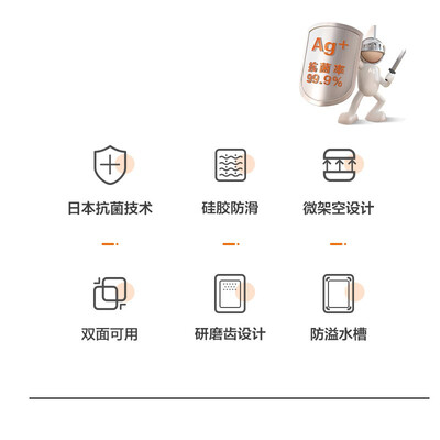 苏泊尔（SUPOR） 银护盾抗菌砧板.复合麦纤维 P302006AB1