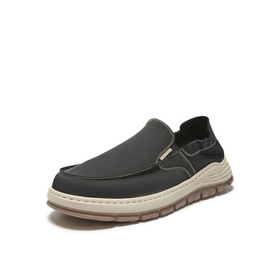 热风男鞋价格和图片(热风2024春季男鞋 08杏色 41码男士布鞋质量如何)