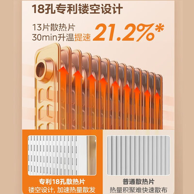 美的油汀电暖器哪款好(美的Midea 13片电油汀取暖器2200W暖气片好不好)