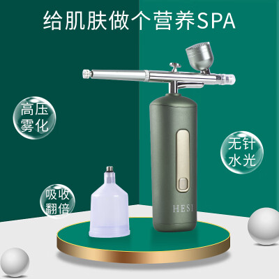 赫司注氧仪补水喷雾纳米喷雾器面部保湿美容仪便携手持水光注氧补水蒸脸仪女友老婆生日情人节礼物  皇冠注氧仪