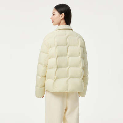 坦博尔羽绒服TBF330226D女款淡奶黄外套体验效果好吗(坦博尔羽绒服是什么档次的牌子)