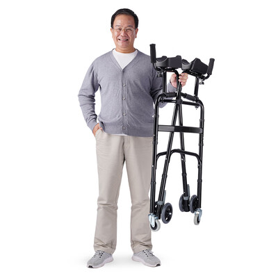 助行器与拐杖哪个好（YADECARE 四脚拐杖助行器老人助行器质量如何）