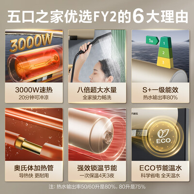 万家乐 D50-FY2 50升速热电热水器 一键恒温节能靠谱吗,揭秘内幕（万家乐电热水器温度怎么调节）-图片5