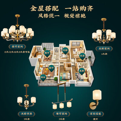 欧普客厅灯新中式哪个系列最好（欧普新中式10头吊灯套餐客厅吊灯体验效果好吗）-图片2