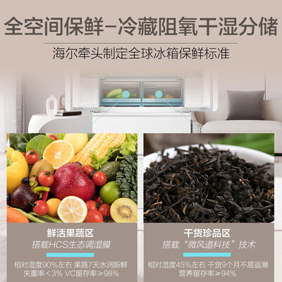 海尔485升多门电冰箱BCD-485WGHFD1BWLU1质量烂不烂（海尔电冰箱怎么调节冷藏温度）