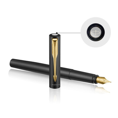 派克（PARKER）威雅XL经典黑金夹墨水笔