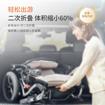 鱼跃D130EL智能电动轮椅好不好(鱼跃轮椅怎么折叠)-图片2
