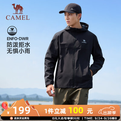 骆驼运动衣怎么样（骆驼男士运动风衣幻影黑 XL H632男士风衣质量烂不烂）