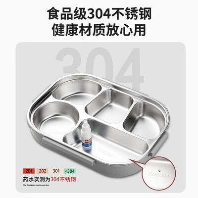 保温饭盒选304不锈钢还是316不锈钢?（双枪 304不锈钢五格饭盒 2L 黑色保温饭盒值得手入吗）-图片5