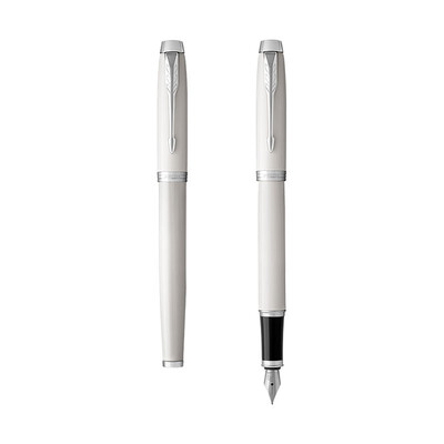 派克（PARKER）2015IM纯白白夹墨水笔