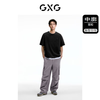 GXG男士绣花短袖T恤黑色XL男士T恤质量烂不烂（gxgt恤怎么样）-图片2
