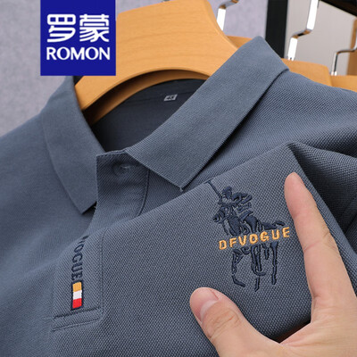 罗蒙polo衫怎么样(罗蒙男士长袖POLO衫M雾蓝男保罗衫质量如何)-图片1