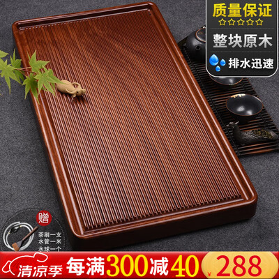 花梨木茶盘和电木哪个好(南美花梨木茶盘 55*28*4.5CM电木茶盘好不好)-图片1