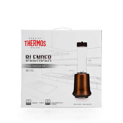 THERMOS（膳魔师）家用小型便携式多功能水果料理机果汁机 EHA-5602A-MG 