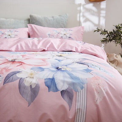 恒源祥 缤纷花影全棉活性四件套 TBK2037 被套200*230cm