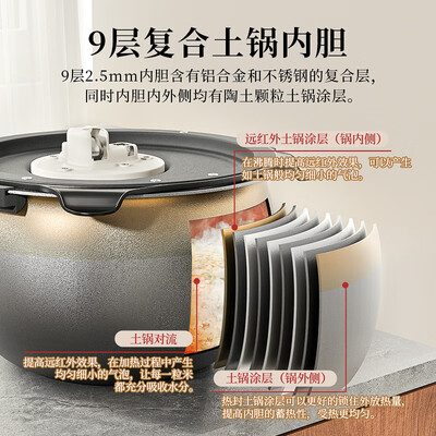 虎牌 JPC-G10C-KMZ 3L 压力IH电饭煲 黑色体验效果好吗(虎牌电饭煲怎么预约煮饭)-图片1