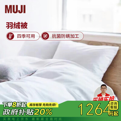 MUJI羽绒被B类白鸭绒是否值得入手（muji羽绒被一层和二层哪个好）