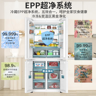 海尔BCD-475WGHTD1BGZU1 475升超薄四开门冰箱质量烂不烂（海尔冰箱怎么调温度）-图片3