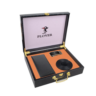 啄木鸟 PLOVER 高端皮盒商务皮带长钱夹时尚两件套GD820057-2GA 28.5*23.5*8CM