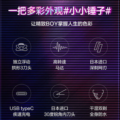 松下（Panasonic）“青春锤”剃须刀-ES-RM31