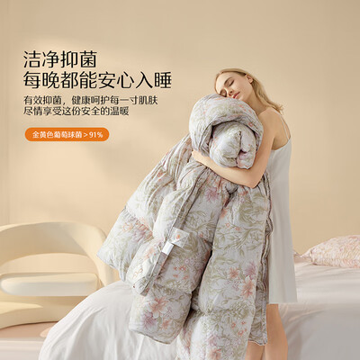 水星家纺 95%白鹅绒羽绒被 松花江 220x240cm好不好(水星家纺白鹅绒被怎么样)-图片3