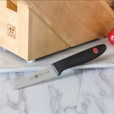 双立人 ZWILLING 刀具4件套 TWIN Point系列 防滑手柄 蔬菜刀+多用刀+中片刀+刀架 四件套 ZW-K14/32320-300-762