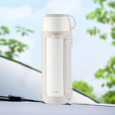 苏泊尔 便携旅行保温壶 2.0L.运动黑/活力白  KC20KY10