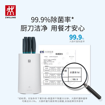 双立人（ZWILLING）除菌刀架5件套粉色 54340-009-722
