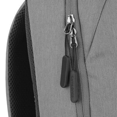 新秀丽 简约时尚双肩包电脑包 通用旅行包行李包 灰色  TR1*08024