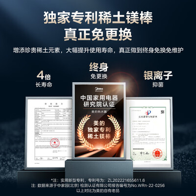 美的50升电热水器F5025-JE4质量如何（美的电热水器怎么调温度）-图片1