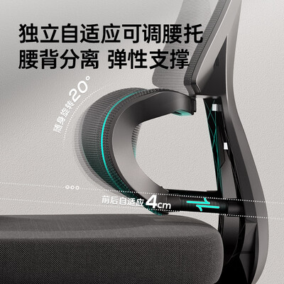 黑白调 P5 双背款 人体工学电脑椅体验效果好吗（黑白调电脑椅哪个型号好用）-图片4
