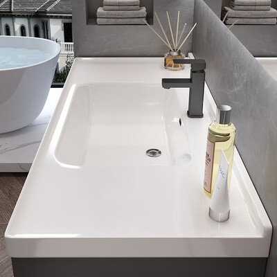 恋派浴室柜 珠光灰 100cm洗漱台好不好(恋派马桶怎么样)-图片1