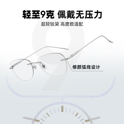 钛框眼镜好还是金属好（CAPONI无框钛框近视眼镜蝶形防辐射眼镜到底如何,值得入手吗）