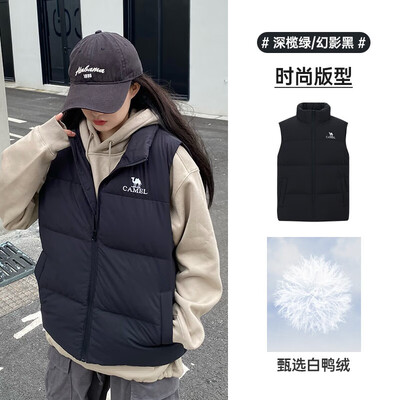 骆驼牌的羽绒服怎么样（骆驼013A男士羽绒马甲幻影黑XL户外保暖男士马甲是否值得入手）