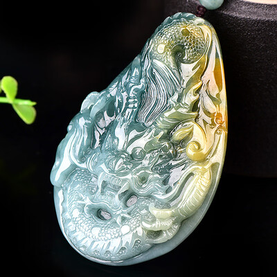 千载一玉的玉怎么样（千载一玉QZK1770翡翠龙牌吊坠翡翠玉石质量烂不烂）