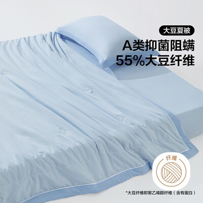 百丽丝聚酯纤维被子怎么样（百丽丝大豆抗菌夏被150x200cm夏凉被质量烂不烂）-图片1