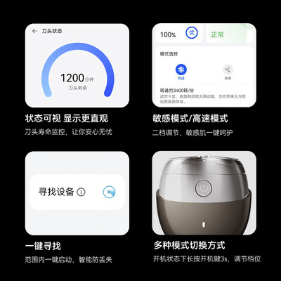 华为智选艾优智能剃须刀【尊享款】礼盒款便携式刮胡电动全身水洗迷你高端生日礼物送父亲男朋友七夕情人节