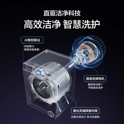 海尔Haier 云溪冠军版376 10KG洗烘一体机好不好（海尔洗烘一体机怎么开门）-图片2