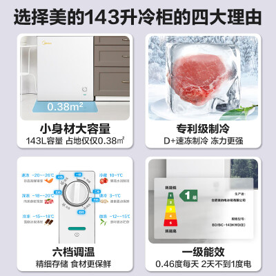 美的冰柜BD/BC-143KMD(E)：性价比之选，家用囤货好帮手-图片4