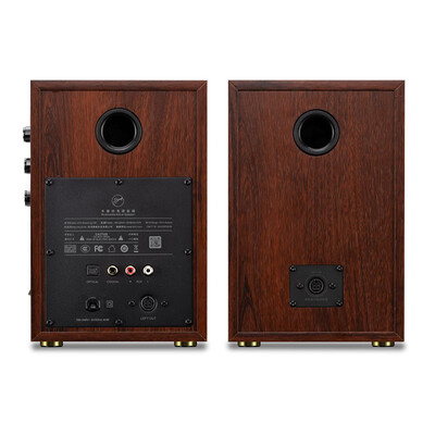 惠威 HiVi D100 蓝牙音箱 2.0声道 木纹色质量烂不烂（惠威蓝牙音箱怎么连接）