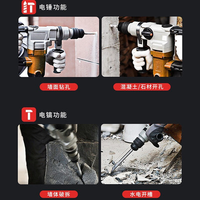 东成1100W电锤电镐DZC1100-28评测说真相（东成电锤电镐两用怎么转换）-图片2