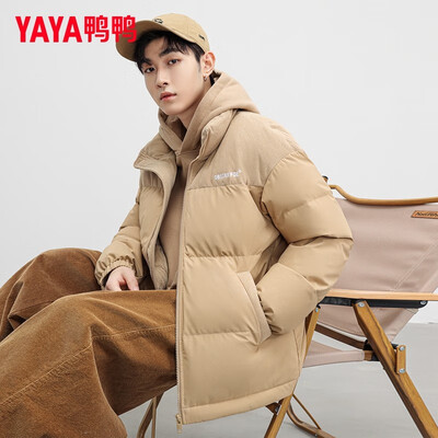 鸭鸭男装羽绒服怎么样（鸭鸭 羽绒服 短款 卡其色 XL男士羽绒服评测说真相）
