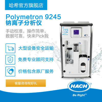 哈希Polymetron 9245在线水中钠离子浓度测量仪 Z09245=a=1000 -0-200ppm