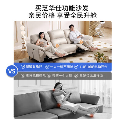 芝华仕头等舱布艺沙发怎么样寿命多长(芝华仕 头等舱 50953 白三真皮沙发到底如何,值得入手吗)-图片1